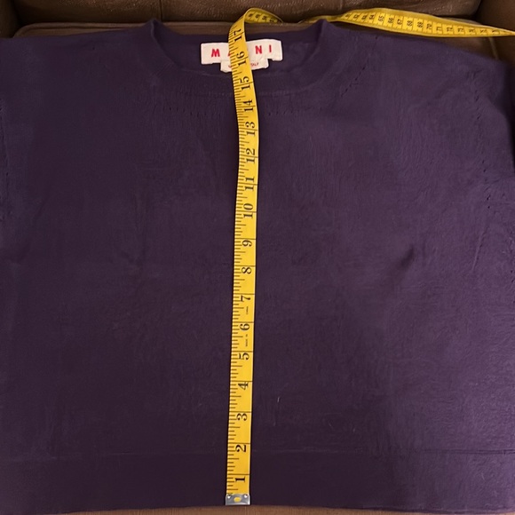 Marni Purple Crewneck Cropped Sweater size 40 - Picture 11 of 13